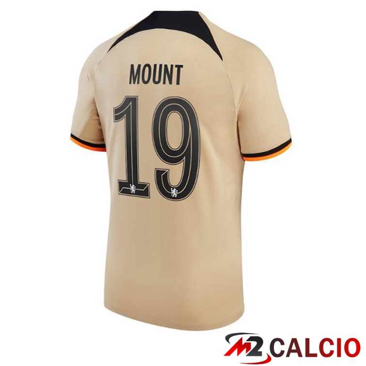 Maglie Calcio Personalizzate,Tute Calcio Squadre,Maglia Nazionale Italiana Calcio | Maglie Calcio FC Chelsea (MOUNT 19) Terza Marrone 2022/2023