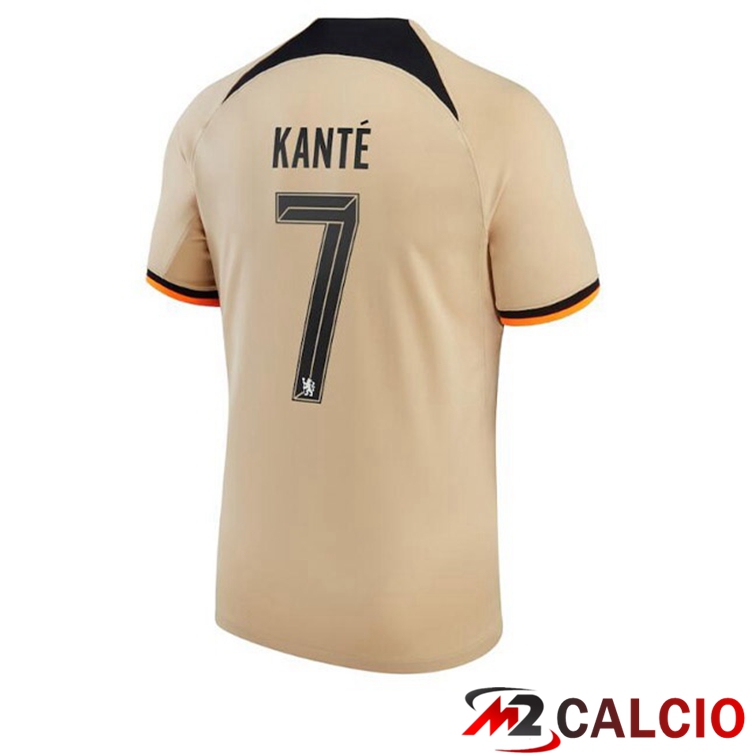 Maglie Calcio Personalizzate,Tute Calcio Squadre,Maglia Nazionale Italiana Calcio | Maglie Calcio FC Chelsea (KANTÉ 7) Terza Marrone 2022/2023
