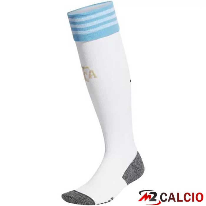 Insieme Maglie Calcio Argentina Prima (Pantaloncini + Calzini) Coppa Del Mondo 2022