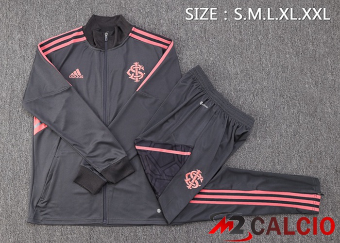 Insieme Tuta Calcio - Giacca SC Internacional Grigio 2022/2023