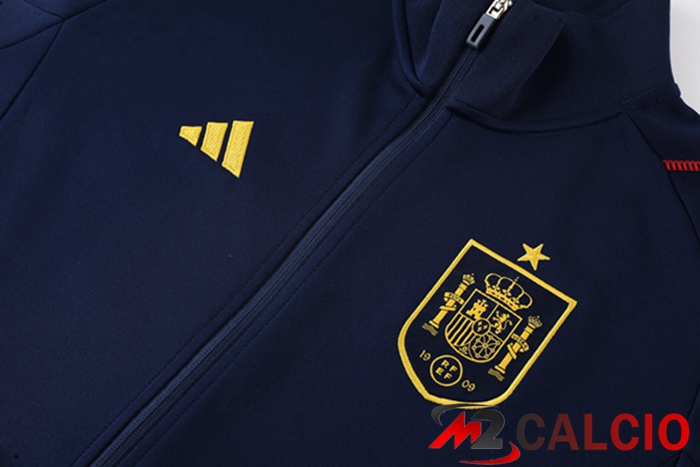 Insieme Tuta Calcio - Giacca Spagna Blu Reale 2022/2023