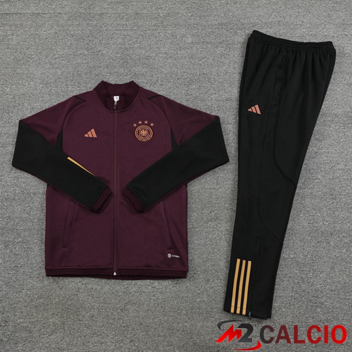 Insieme Tuta Calcio - Giacca Germania Rosso 2022/2023