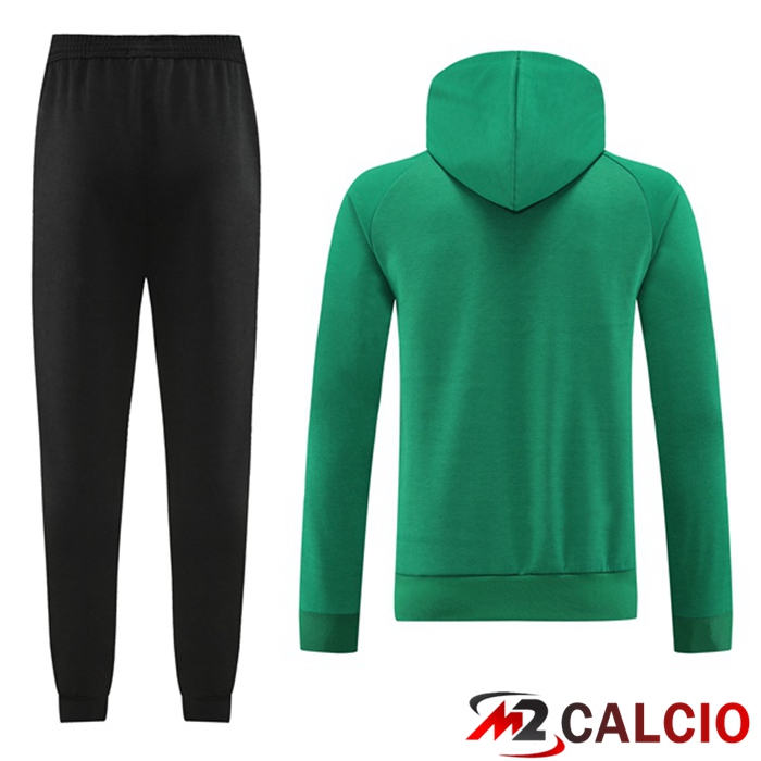 Insieme Giacca Con Cappuccio Tuta Messico Verde 2022/2023