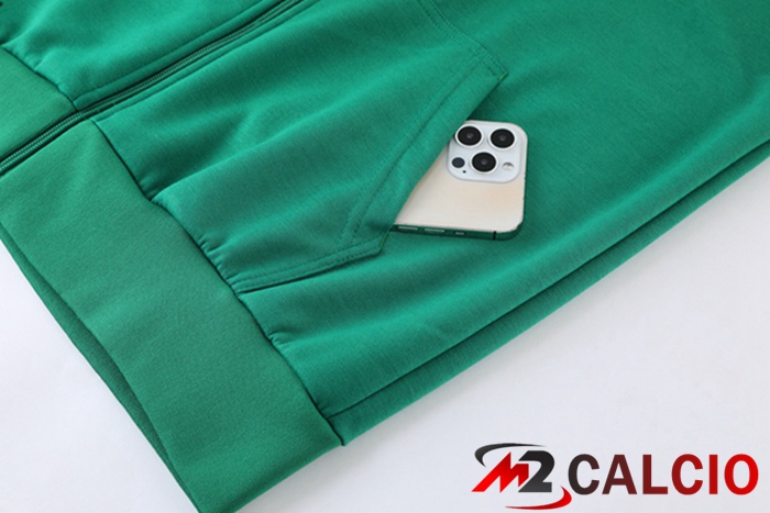 Insieme Giacca Con Cappuccio Tuta Messico Verde 2022/2023