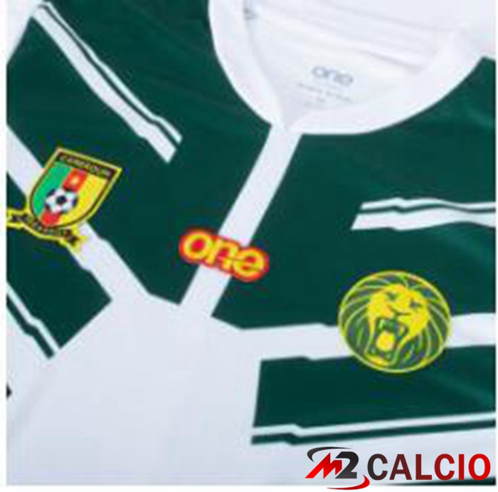 Maglie Calcio Camerun Seconda Bianco Verde Coppa Del Mondo 2022