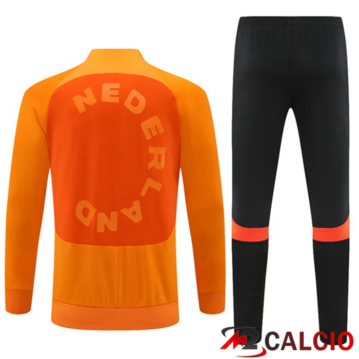 Insieme Tuta Calcio - Giacca Paesi Bassi Arancia 2022/2023