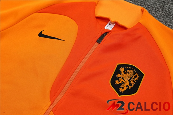 Insieme Tuta Calcio - Giacca Paesi Bassi Arancia 2022/2023