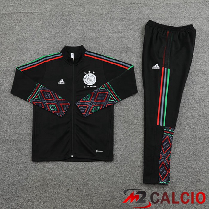Insieme Tuta Calcio - Giacca AFC Ajax Nero 2022/2023