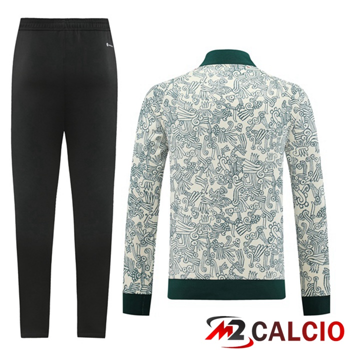 Insieme Tuta Calcio - Giacca Messico Bianco Verde 2022/2023