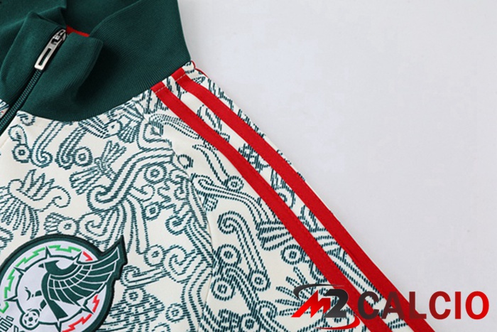 Insieme Tuta Calcio - Giacca Messico Bianco Verde 2022/2023