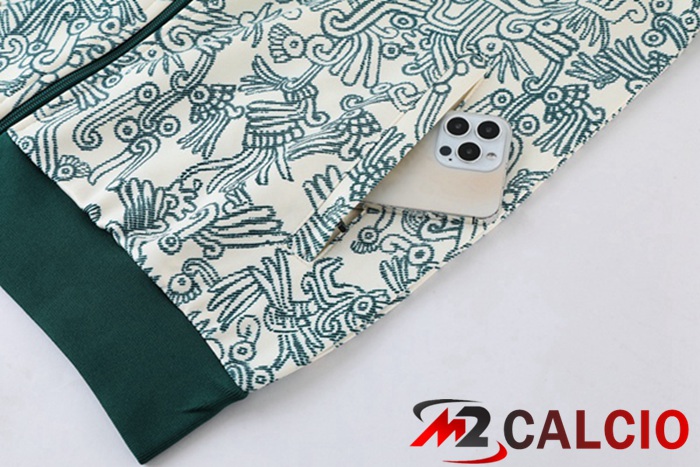 Insieme Tuta Calcio - Giacca Messico Bianco Verde 2022/2023