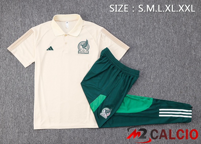 Maglia Polo Messico + Pantaloni Marrone 2023/2024