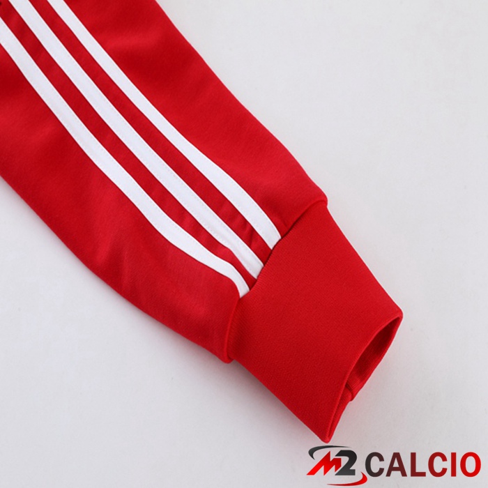 Insieme Giacca Con Cappuccio Tuta Bayern Monaco Rosso 2023/2024