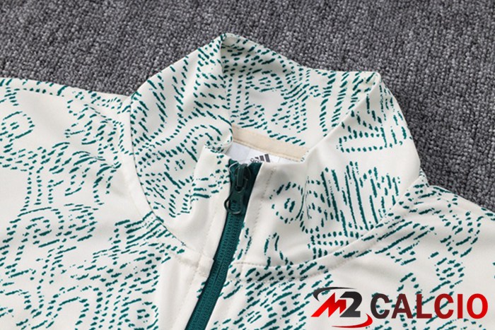 Insieme Tuta Calcio - Giacca Messico Bianco Verde 2023/2024