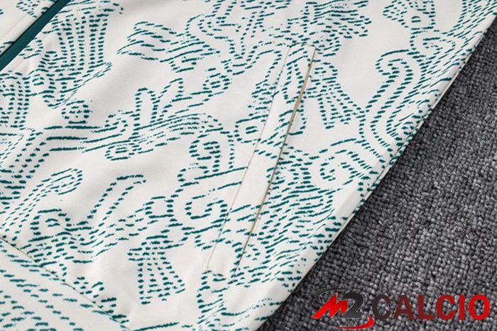 Insieme Tuta Calcio - Giacca Messico Bianco Verde 2023/2024