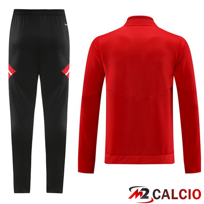 Insieme Tuta Calcio - Giacca Bayern Monaco Rosso 2023/2024