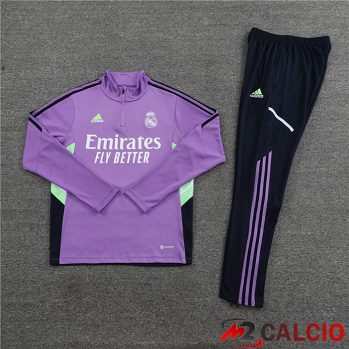 Insieme Tuta Calcio Real Madrid Viola 2023/2024