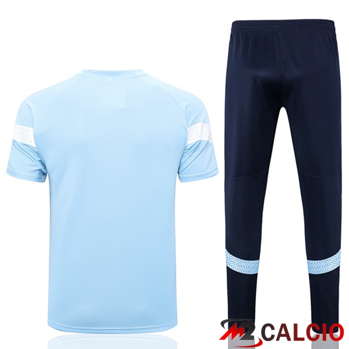 T Shirt Allenamento Manchester City + Pantaloni Blu 2023/2024