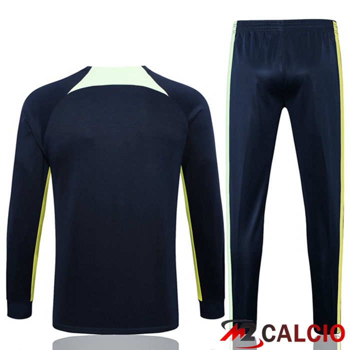 Insieme Tuta Calcio - Giacca Brasile Blu Reale 2023/2024
