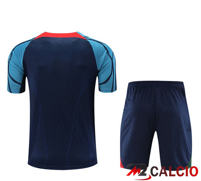 T Shirt Allenamento Portogallo + Pantaloncini Nero 2023/2024