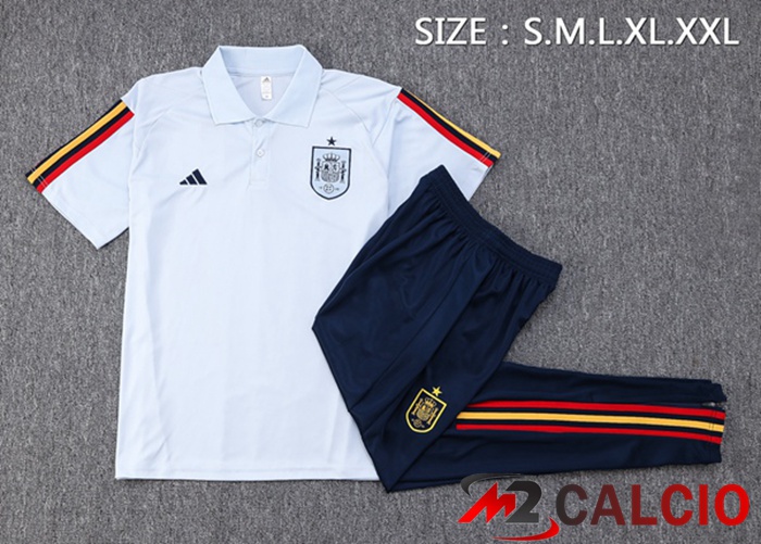 Maglia Polo Spagna + Pantaloni Blu 2023/2024