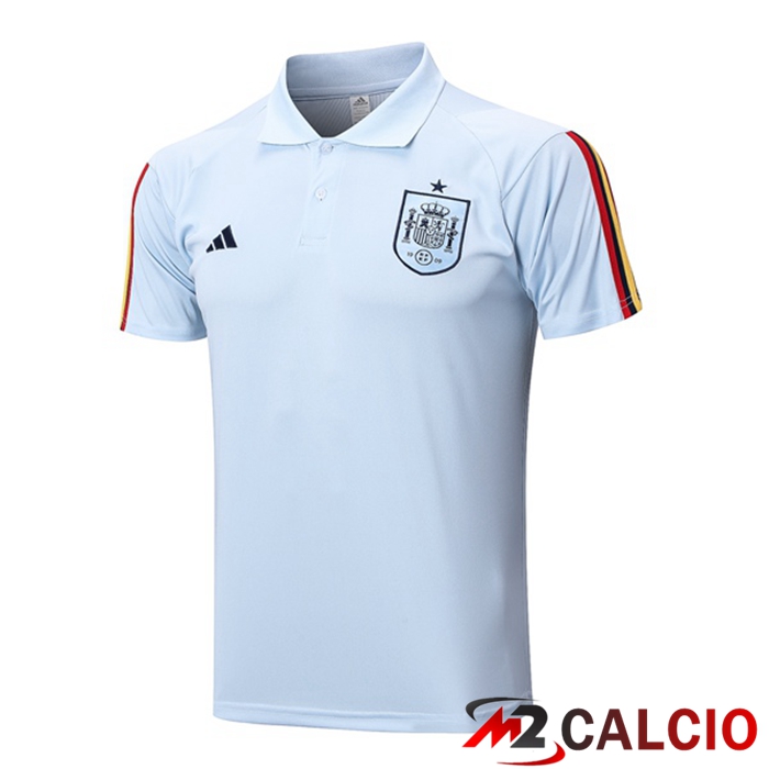 Maglie Calcio Personalizzate,Tute Calcio Squadre,Maglia Nazionale Italiana Calcio | Maglia Polo Spagna Blu 2023/2024