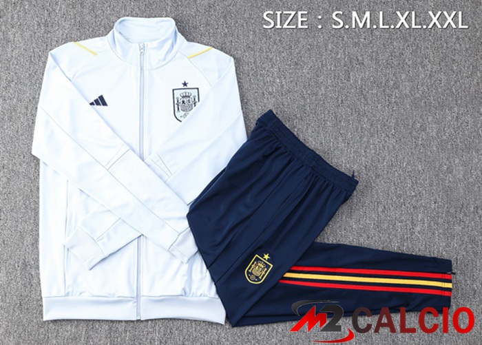 Insieme Tuta Calcio - Giacca Spagna Blu 2023/2024