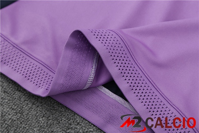 Insieme Tuta Calcio Real Madrid Collo alto Viola 2023/2024
