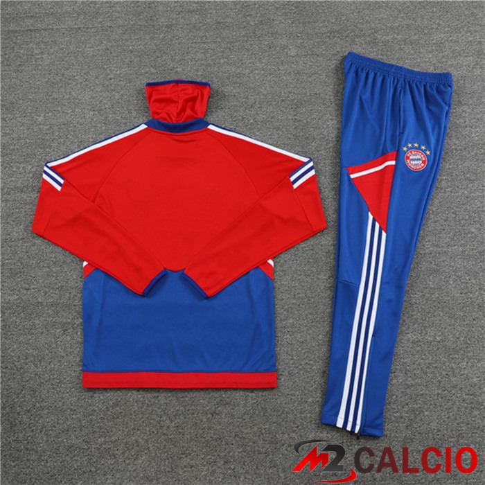 Insieme Tuta Calcio Bayern Monaco Collo alto Rosso 2023/2024