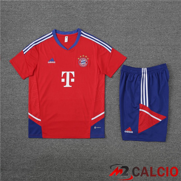 T Shirt Allenamento Bayern Monaco + Pantaloncini Rosso 2023/2024