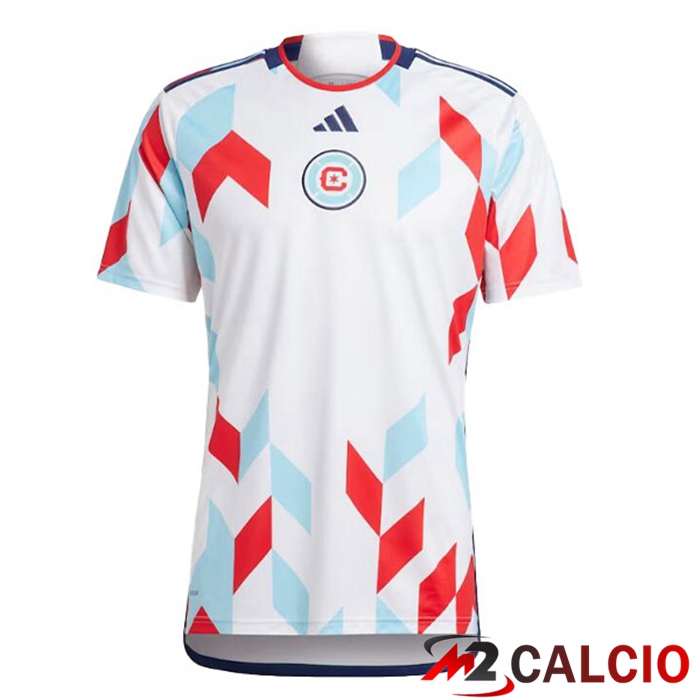 Maglie Calcio Personalizzate,Tute Calcio Squadre,Maglia Nazionale Italiana Calcio | Maglie Calcio Chicago Fire FC Seconda Bianco 2023/2024