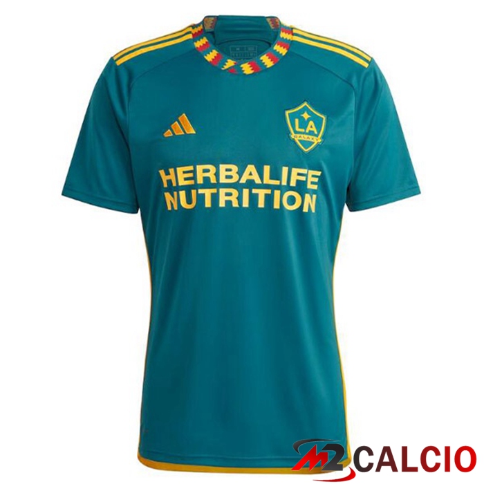 Maglie Calcio Personalizzate,Tute Calcio Squadre,Maglia Nazionale Italiana Calcio | Maglie Calcio LA Galaxy Seconda Verde 2023/2024