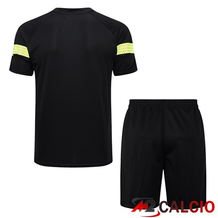 T Shirt Allenamento Manchester City + Pantaloncini Nero 2023/2024