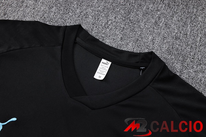 T Shirt Allenamento Manchester City + Pantaloncini Nero 2023/2024