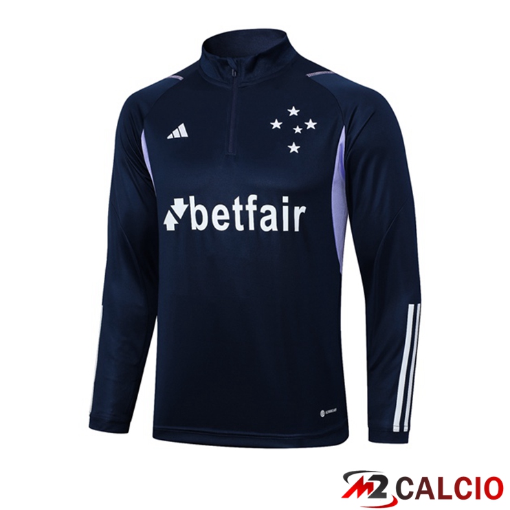 Maglie Calcio Personalizzate,Tute Calcio Squadre,Maglia Nazionale Italiana Calcio | Felpa Allenamento Cruzeiro EC Blu Reale 2023/2024