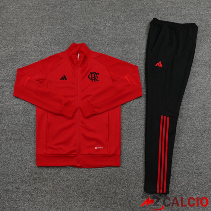 Insieme Tuta Calcio - Giacca Flamengo Rosso 2023/2024