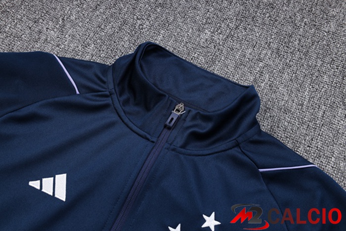 Insieme Tuta Calcio - Giacca Cruzeiro EC Blu Reale 2023/2024
