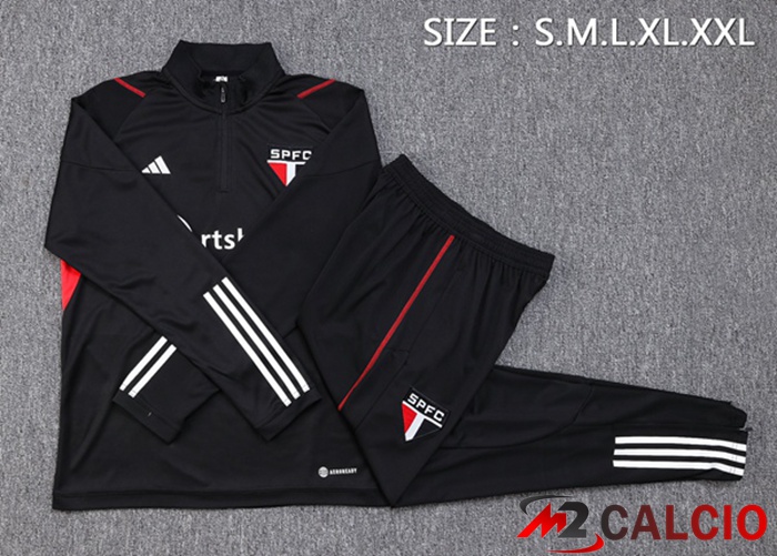 Insieme Tuta Calcio Sao Paulo FC Nero 2023/2024