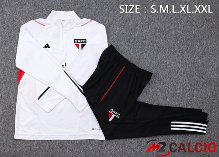 Insieme Tuta Calcio Sao Paulo FC Bianco 2023/2024