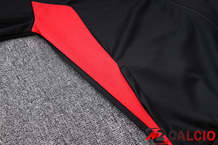 Insieme Giacca Con Cappuccio Tuta Bayern Monaco Nero 2023/2024