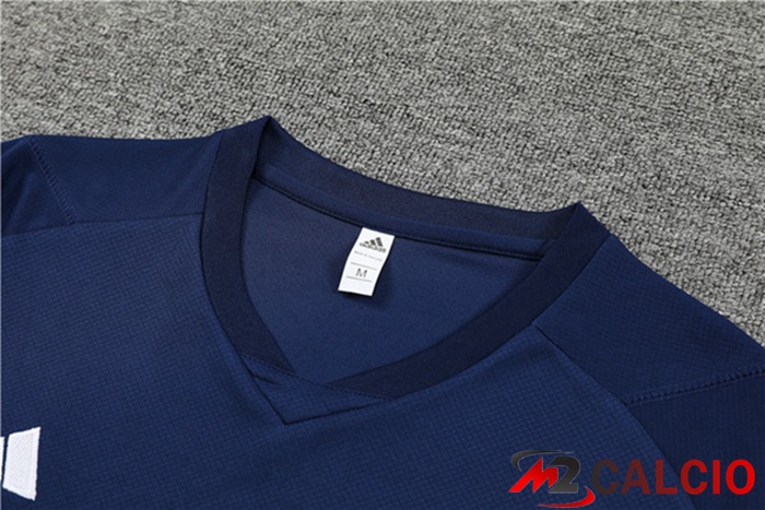 T Shirt Allenamento Italia + Pantaloncini Blu Reale 2023/2024