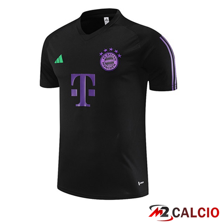 Maglie Calcio Personalizzate,Tute Calcio Squadre,Maglia Nazionale Italiana Calcio | T Shirt Allenamento Bayern Monaco Nero 2023/2024