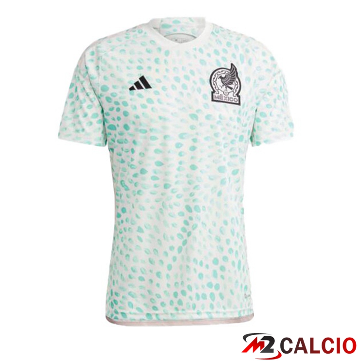 Maglie Calcio Personalizzate,Tute Calcio Squadre,Maglia Nazionale Italiana Calcio | Maglie Calcio Messico Donna Seconda Bianco Verde 2023/2024