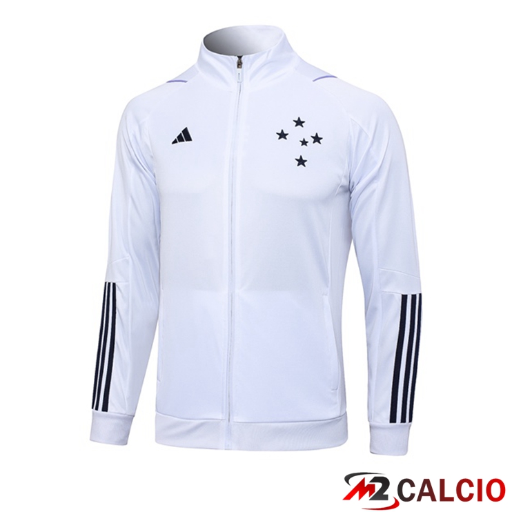 Maglie Calcio Personalizzate,Tute Calcio Squadre,Maglia Nazionale Italiana Calcio | Giacca Calcio Cruzeiro EC Bianco 2023/2024