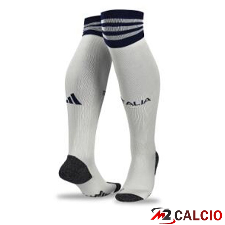 Maglie Calcio Personalizzate,Tute Calcio Squadre,Maglia Nazionale Italiana Calcio | Calzini Calcio Italia Seconda Bianco 2023/2024