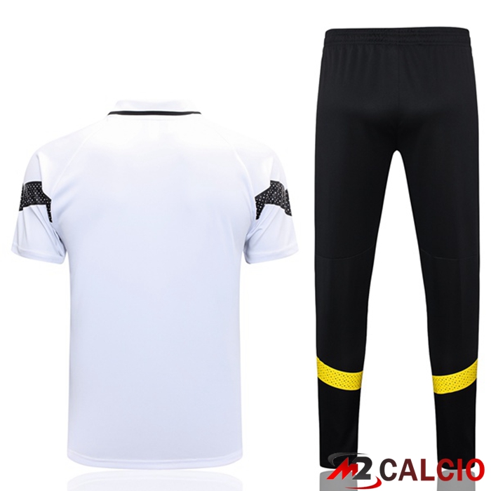 Maglia Polo Dortmund BVB + Pantaloni Bianco 2023/2024
