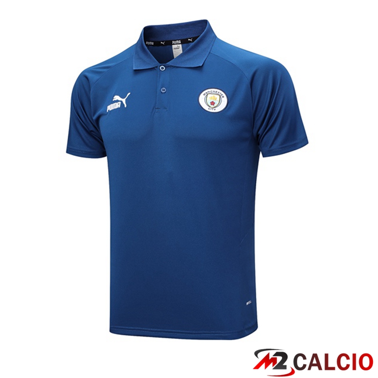 Maglie Calcio Personalizzate,Tute Calcio Squadre,Maglia Nazionale Italiana Calcio | Maglia Polo Manchester City Blu Reale 2023/2024