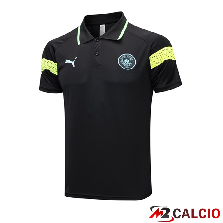 Maglie Calcio Personalizzate,Tute Calcio Squadre,Maglia Nazionale Italiana Calcio | Maglia Polo Manchester City Nero 2023/2024