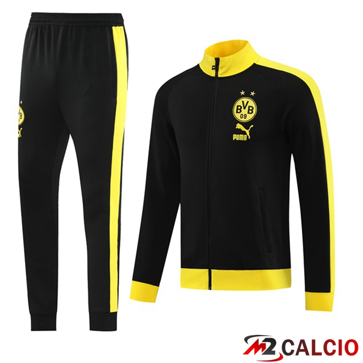 Insieme Tuta Calcio - Giacca Dortmund BVB Nero 2023/2024