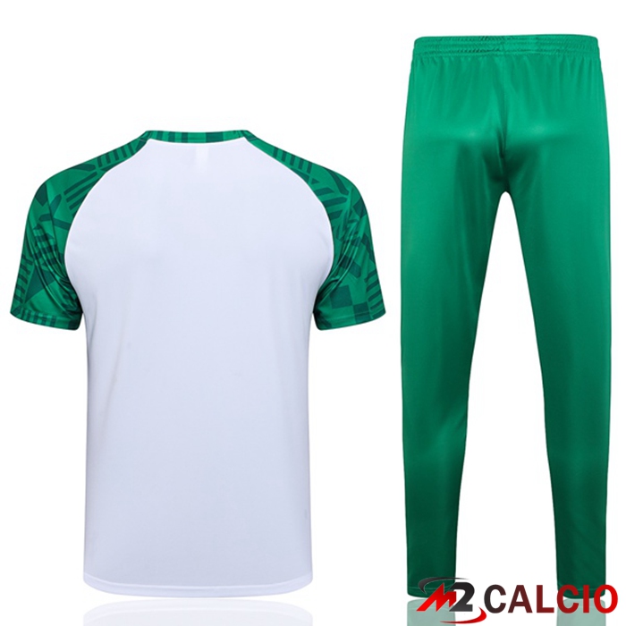 T Shirt Allenamento Palmeiras + Pantaloni Bianco 2023/2024
